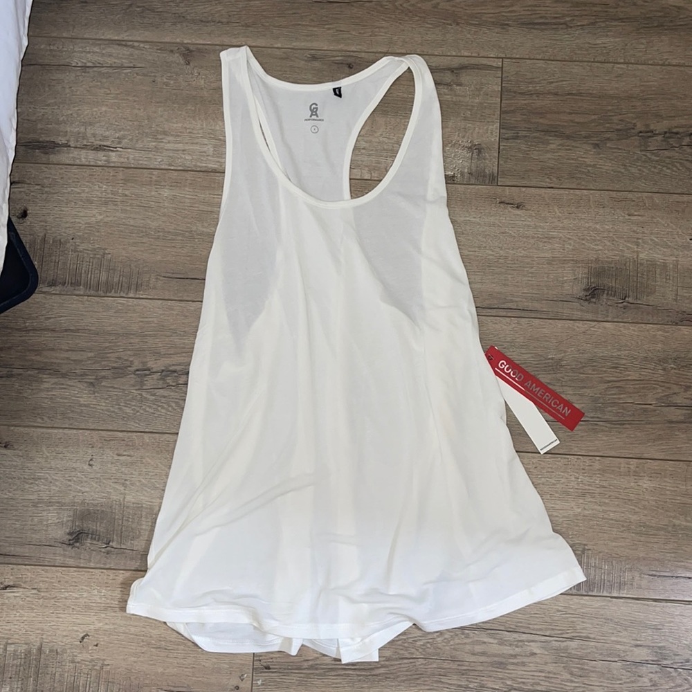 NWT good American white tank plus size